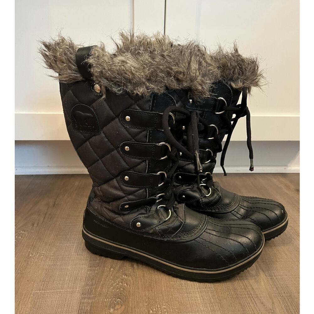 Sorel Women's Tofino II Black Waterproof Winter Boots
